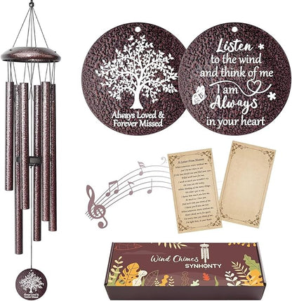 Memorial Gifts for Loss of Love one, 25''Memorial Wind Chimes of Sympathy Gifts for Loss of Love one, Bereavement, Condolence, Remembrance Gifts,Windchimes in Memory