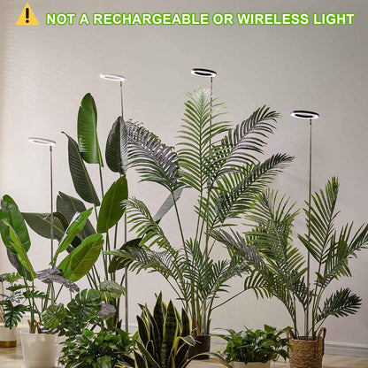 Plant Grow Light,yadoker LED Growing Light Full Spectrum for Indoor Plants,Height Adjustable, Automatic Timer, 5V Low Safe Voltage,Idea for Large Plant Light, 2 Pack