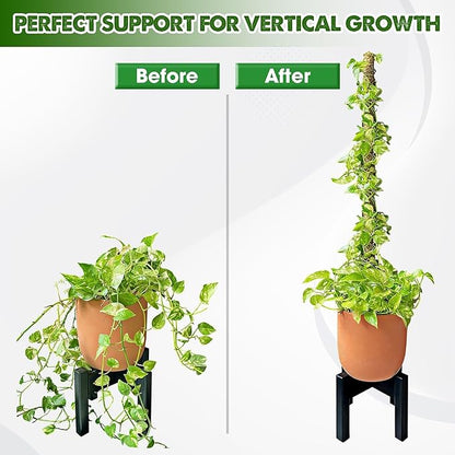 DUSPRO 52'' Forest Moss Pole for Plants, Forest Tall Moss Poles for Climbing Plants Monstera, Sphagnum Moss Stick for Monstera Plant Support, Handmade Plant Stakes for Indoor Plants Grow Upwards