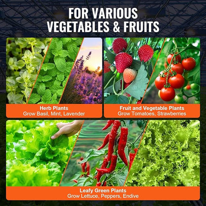 VEVOR RDWC Hydroponics Grow System, Hydroponic Growing Kit with Top Drip, Recirculating Deep Water Culture 4 Buckles and 1 Reservoir, with Air Pump and Water Level Device for Leafy Vegetables