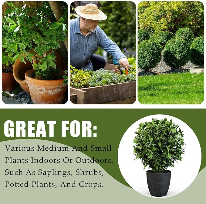 8 Pcs Plant Covers Frost Protection Bag 39.3" x 39.3" Winter Reusable Plants Jacket with Drawstring Shrub Protection Wraps Bags Frost Blanket for Winter Outdoor Garden Plants