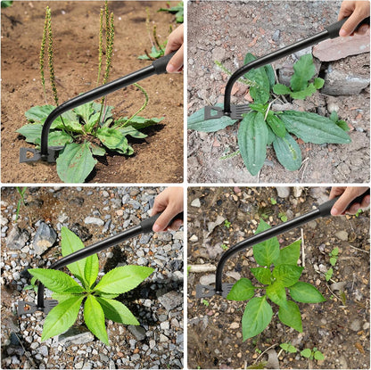 Gardening Hand Weeder Tools, Weeding Artifact Uprooting Weeding Tool, Durable Manganese Steel Hand Weeder Tool, Manual Multifunctional Weeders Gardening Tools for Yard and Garden (6 Teethes)