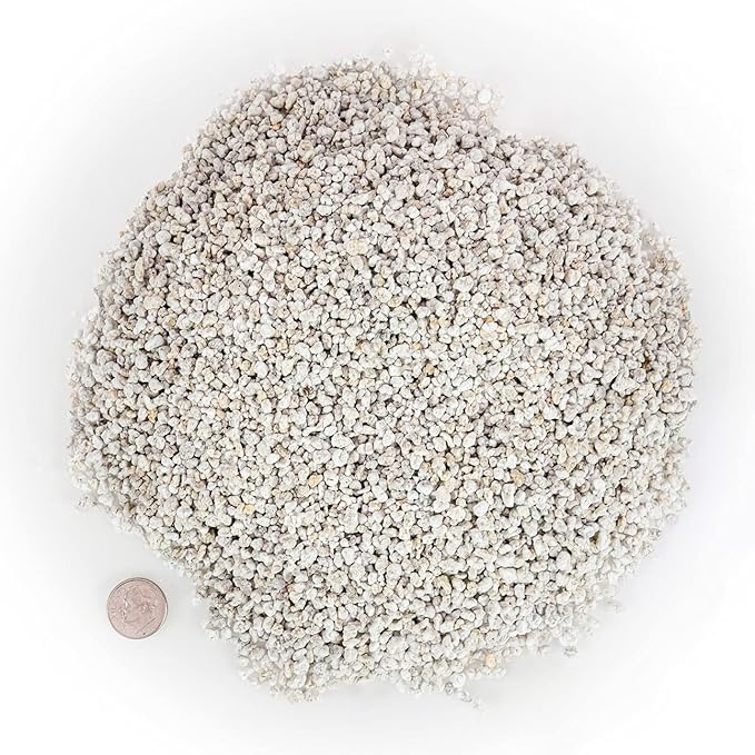 Gardenera Organic Perlite - Medium/Fine Grade (5 Quart Bag) Horticultural Soil Amendment for Indoor & Outdoor Container Plants for Drainage Management and Enhanced Growth