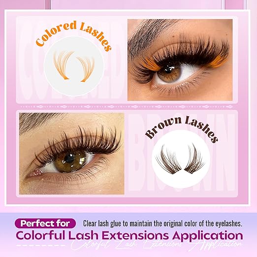 Mavphnee Lash Bond and Seal Clear Strong Hold Eyelash Adhesive Quick Drying Cluster Lash Glue 72Hours Long Lasting 2 in 1 Eyelashes Glue for DIY Lash Extensions Waterproof Cluster Glue