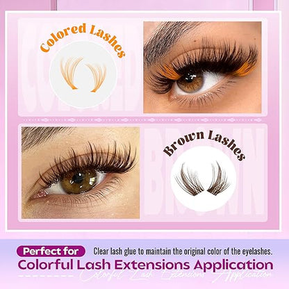 Mavphnee Lash Bond and Seal Clear Strong Hold Eyelash Adhesive Quick Drying Cluster Lash Glue 72Hours Long Lasting 2 in 1 Eyelashes Glue for DIY Lash Extensions Waterproof Cluster Glue