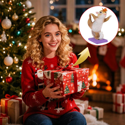 Solar Light Garden Statue Squirrel Figurine, Resin Squirrel Doing Yoga with Lighted Butterfly, Waterproof Spring Outdoor Ornaments for Garden, Front Door, Patio Decor & Gifts for Mother's Day