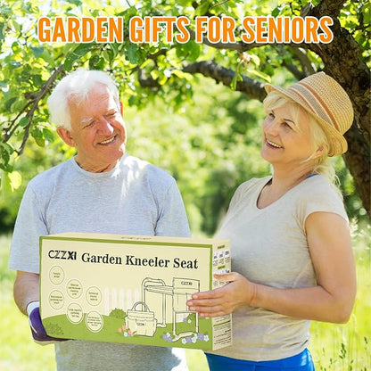 Garden Kneeler and Seat, Wider and Thicker Kneeling Pad Heavy Duty Gardening Stool with Gardening Tool Pouch and Bag, Garden Bench/Chair Gifts for Women, Seniors