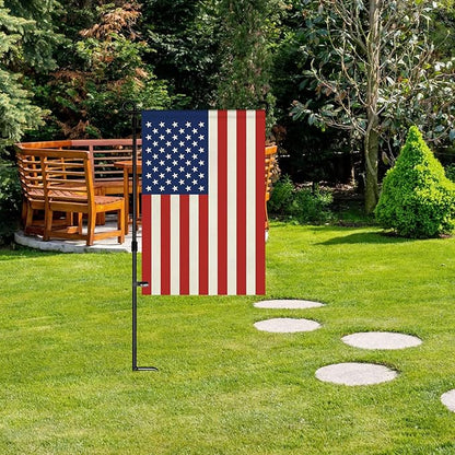 HOOSUN 12" x 18" American Flags Garden Flag,Small American Flags for Outside Patriotic Decorations,Double Sided Patriotic USA Yard Flag Veterans Day Decorations for Garden,Yard,Lawn(No Flagpole)