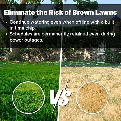 ImoLaza 16-Zone Indoor Smart WiFi Sprinkler System Controller, Easy Install Irrigation Timer for Lawn & Garden, Water-Saving Automatic Sprinkler Timer/Controller with Mobile App, Compatible with Alexa