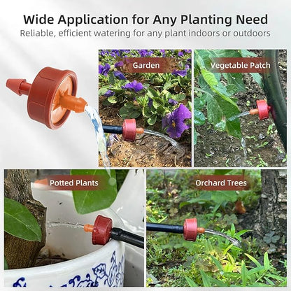 30PCS 3 GPH Pressure Compensating Drip Irrigation Spot Watering Drippers/Emitters, Self-Cleaning Constant Flow Drip Irrigation Emitters Heads Irrigation Drippers Parts for Drip Irrigation System