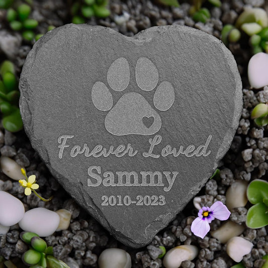 Dog Memorial Gifts for Loss of Pet - Personalized Loss of Dog Memorial Stone - Loss of Cat Sympathy Stone - Personalized Pet Loss Gifts - Sympathy Gift for Dog Passing Away - 4*4 Inches Memorial Stone