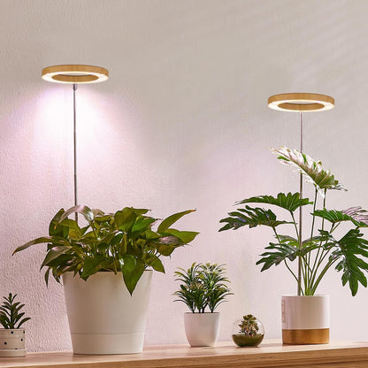 yadoker Plant Grow Light, LED Growing Light Full Spectrum for Indoor Plants,Height Adjustable, Automatic Timer, 5V Low Safe Voltage,Idea for Small