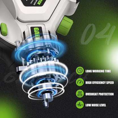 Gardtech 20V MAX* Brushless Cordless Pole Saw + 6 Inch Mini Chainsaw Cordless, 99-inch Max Reach & Multi-Angle for Tree Branches Pruning, Wood Cutting(2.0Ah Battery and Charger Included)