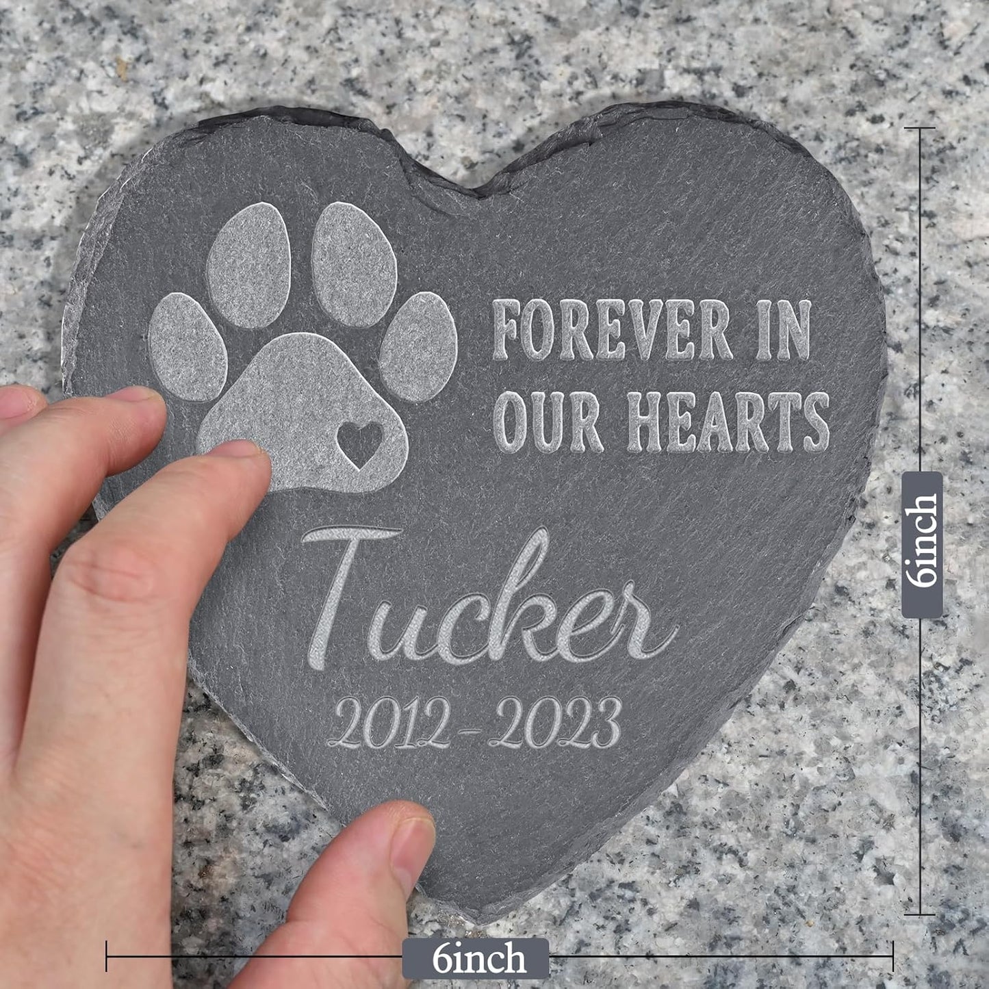 Loss of Dog Memorial Gifts - Personalized Dog Memorial Stones - Sympathy Tombstone for Loss of Pet - Bereavement Remembrance Condolence Gifts
