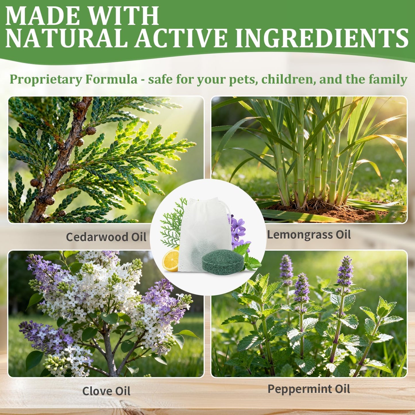 Mouse Rodent Repellent, 24pcs Peppermint Lemon Oil Mice Repellent for Squirrel Rats Spider Pests, Natural Mouse Traps for Indoor Outdoor Use, Keep Rodents Away from Garden and Home, Family & Pet Safe