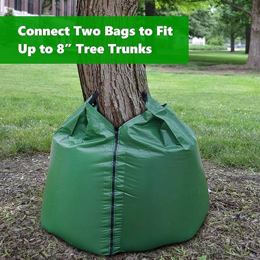 Tree Watering Bags 20 Gallon – 3 Pack Slow Release Drip Irrigation for Trees, PVC Tree Watering Bag for New & Established Trees, Deep Watering in 5–8 Hours, Ideal for Fruit Trees & Young Saplings