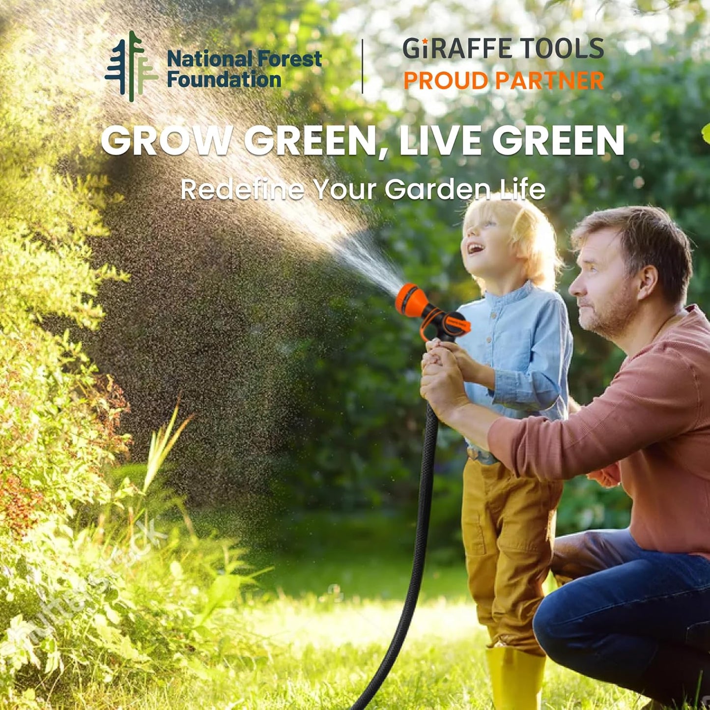 Giraffe Tools Leader Hose 6ft x 5/8", Short Water Hose for Hose Reel Connecting, Lightweight, Flexible with Female Female Fittings