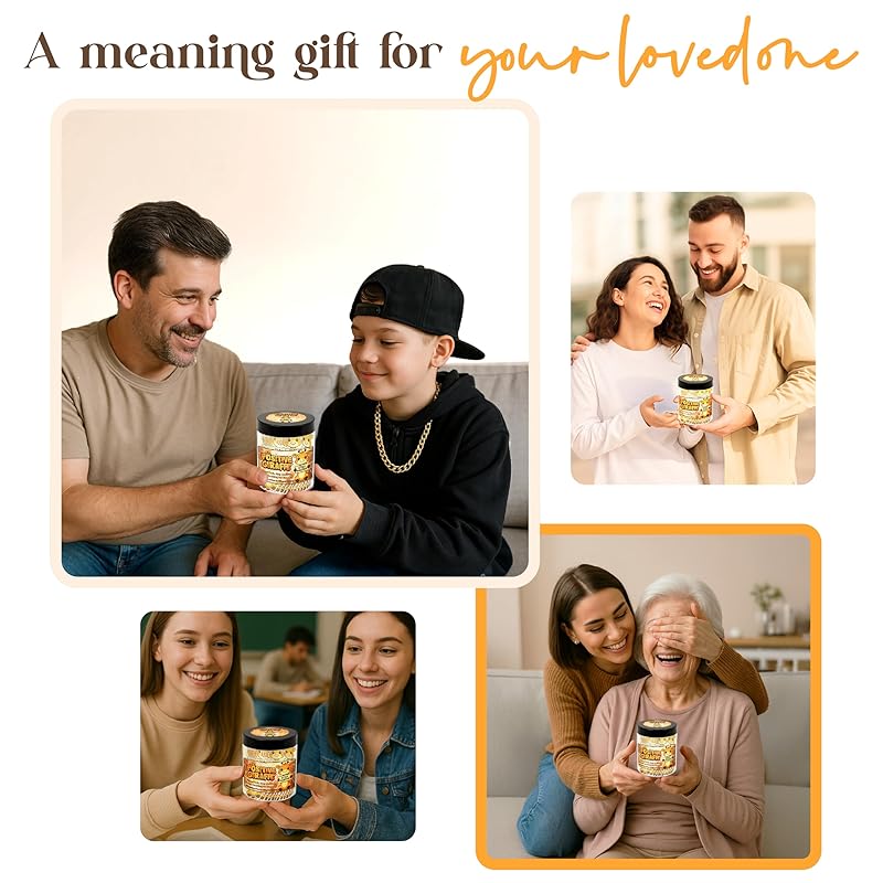 Positive Giraffe Jar With 60 Daily Affirmation Cards - Giraffe Gifts For Women And Giraffe Decor, Emotional Support Gifts And Inspirational Gifts For Women, Birthday Gift For Wife Or Desk Decor