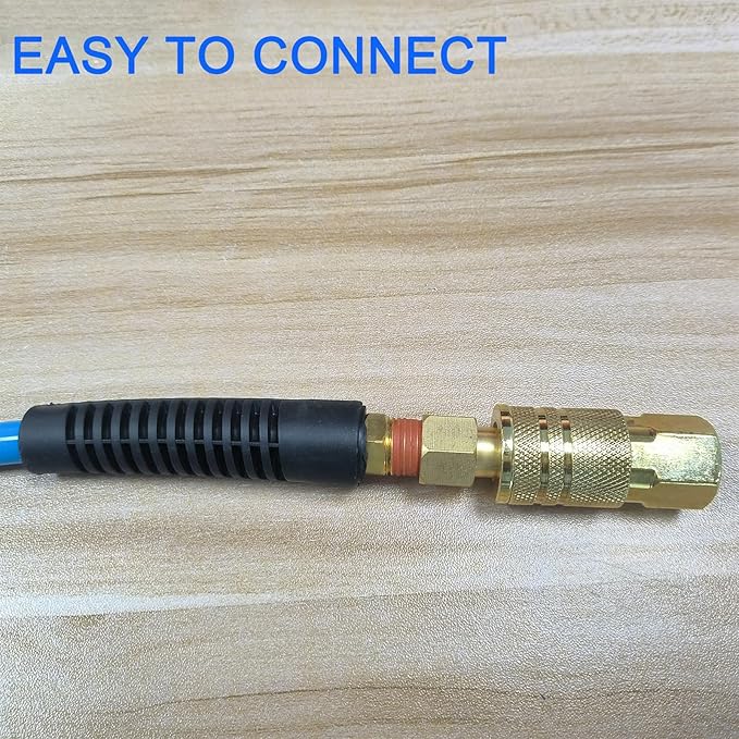 Air Hose Fittings 1/4" FNPT Industrial Air Plugs for Air Compressors 25pcs Brass Air Compressor Fittings Kit Quick Connect Air Fittings