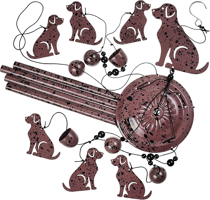 Dogs Wind Chimes Outdoor/Indoor Decoration - Dogs Wind Catcher, Music Wind Chimes, Dog Chimes, Blessing Wind Chime, Mobile Dog Wind Bells for Home, Balcony, Tree, Festival Garden Decor, Gifts for Mom