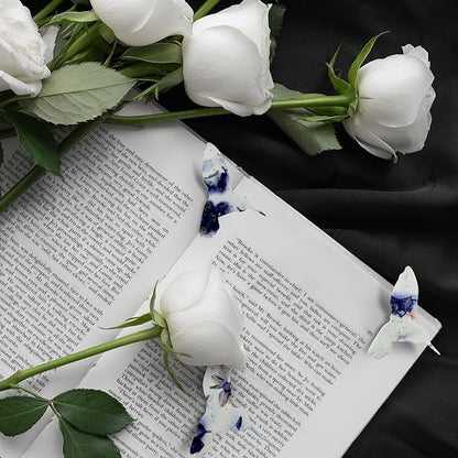 Wildflower Seed Paper - Set of 24 Purple Hummingbird-Shaped with Envelope and Planting Instruction, Writable & Plantable Gift for Plant Lover, Use for Funeral, Memorial, & Life Celebration