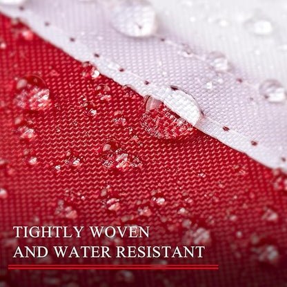 XIFAN Premium American Flag 5x8 ft Outdoor Outside, Heavy Duty Polyester Large USA Flag, the Strongest Longest Lasting with Embroidered Stars/Sewn Stripes/3 Brass Grommets/UV Protection