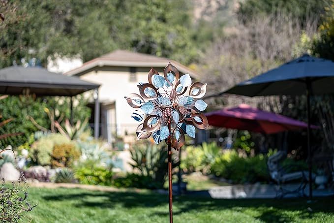Wind Spinners Outdoor for Yard and Garden, Metal Large Wind Spinner & Sculptures 84 Inch, Garden Spinner Windmills for Yard Decor Gifts for Family Friends