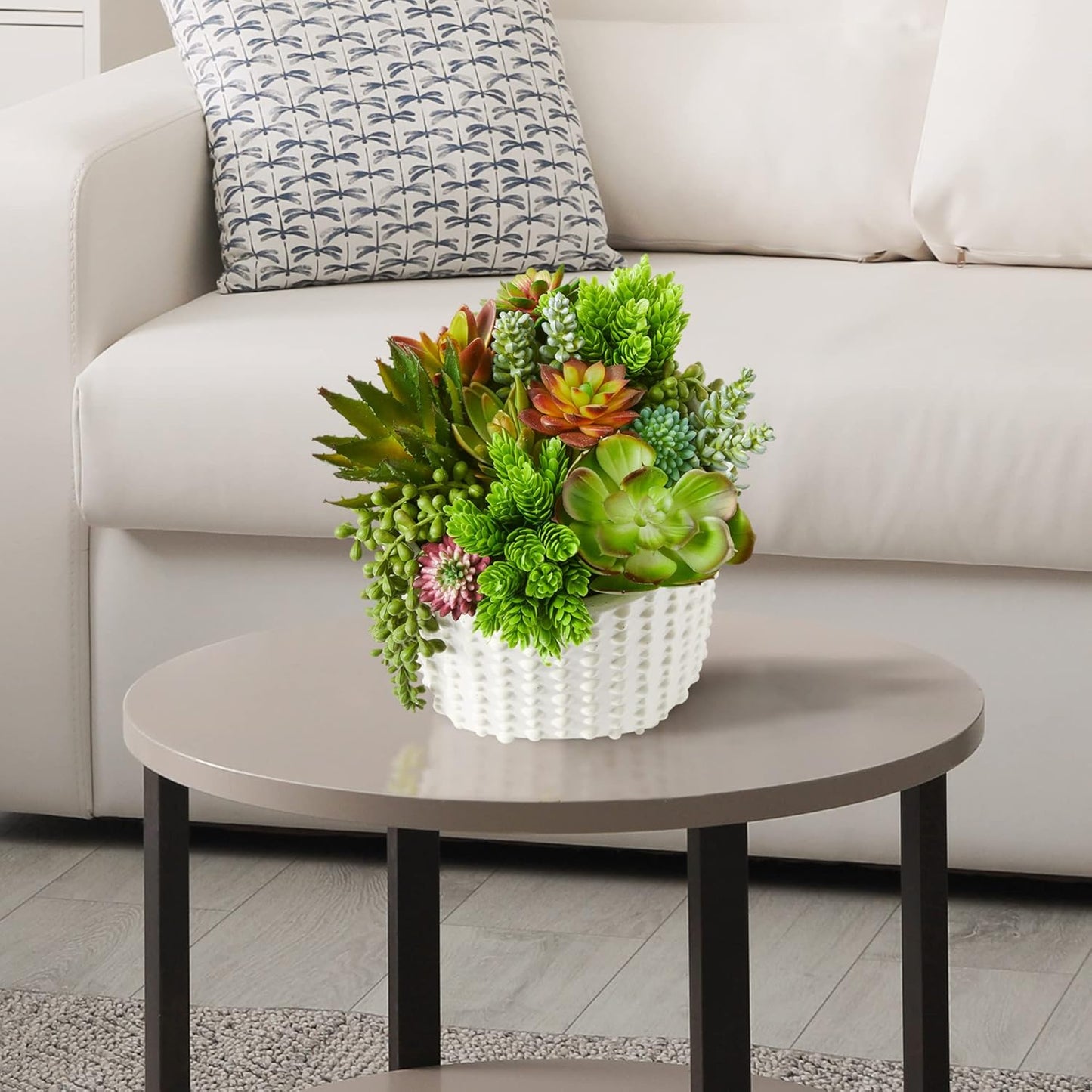 SEEKO Succulents Plants Artificial (14 Pack) - Premium Fake Succulents - Realistic Artificial Succulents Unpotted - Faux Plants for Craft - Small Assortment for Party, Garden, Home & Outdoor Decor