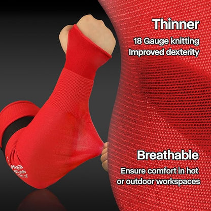 Schwer AIR-SKIN Arm Sleeves for Men & Women S906, ANSI A6 Cut Resistant Arm Protectors for High Risk Work, Non-PFAS, UPF50+ UV Protection Cooling Gardening Sleeves for Farming, Lightweight, Breathable