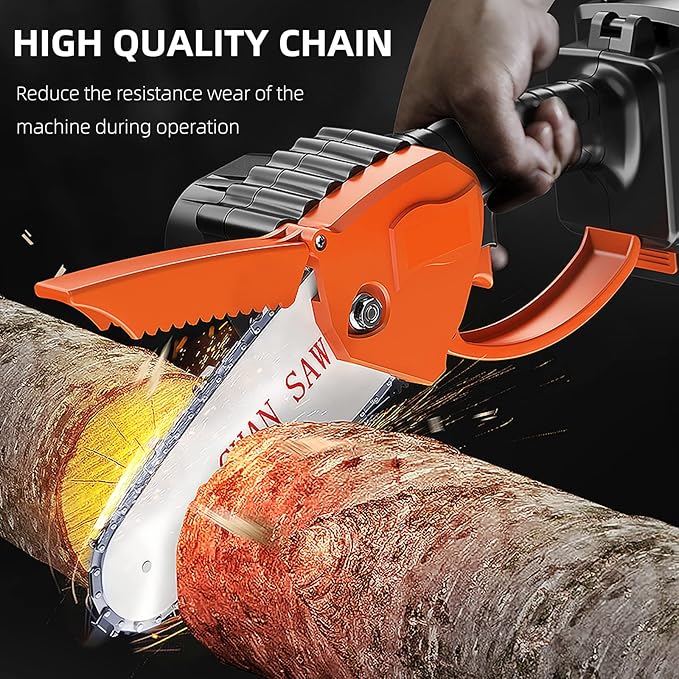 [4 Pieces] 4 Inch Mini Chainsaw Chain, 4 Inch Replacement Chains for Cordless Electric Portable Mini Chainsaw, Guide Saw Chain for All 4-inch Mini Chainsaws for Wood Branch Cutting