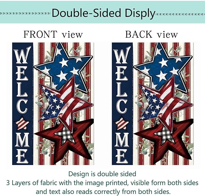 Seasonal Garden Flags Set of 12 Double Sided 12 x 18 Inch, Small Yard Flags for Outside, Summer Fall Garden Flag, Christmas Halloween Winter Outdoor Flag, Holiday Garden Decorations for All Season