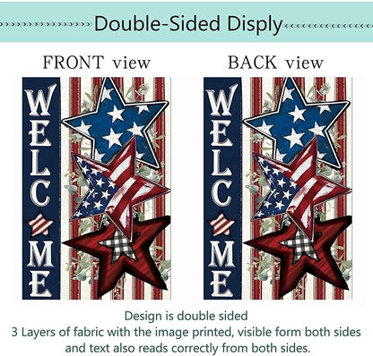 Seasonal Garden Flags Set of 12 Double Sided 12 x 18 Inch, Small Yard Flags for Outside, Summer Fall Garden Flag, Christmas Halloween Winter Outdoor Flag, Holiday Garden Decorations for All Season