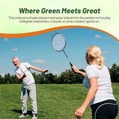 Outsidepride Showtime Perennial Lawn Grass Seed Mix - 5 lbs. Premium Blend of Creeping Red Fescue, Rye Grass & Kentucky Bluegrass Seed for Sports Fields, OptiGrowth Coated for Better Establishment