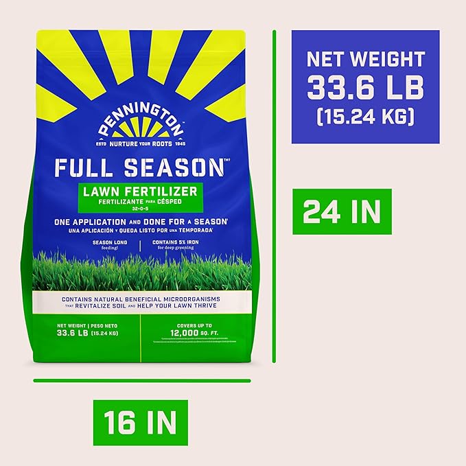 Pennington Full Season Lawn FERT 12M 32-0-5 RF 35/33.6LB