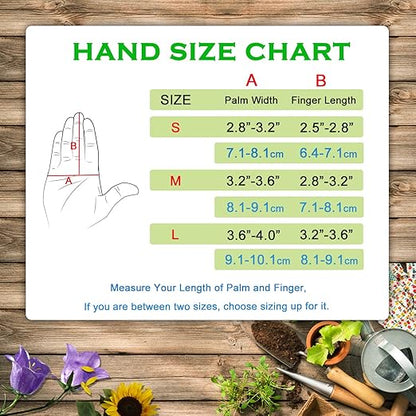 HLDD HANDLANDY Leather Gardening Gloves for Women & Men, Long Sleeve Rose Pruning, Thorn Proof Garden Work Gauntlet, Animal Handling (Small, Gray)