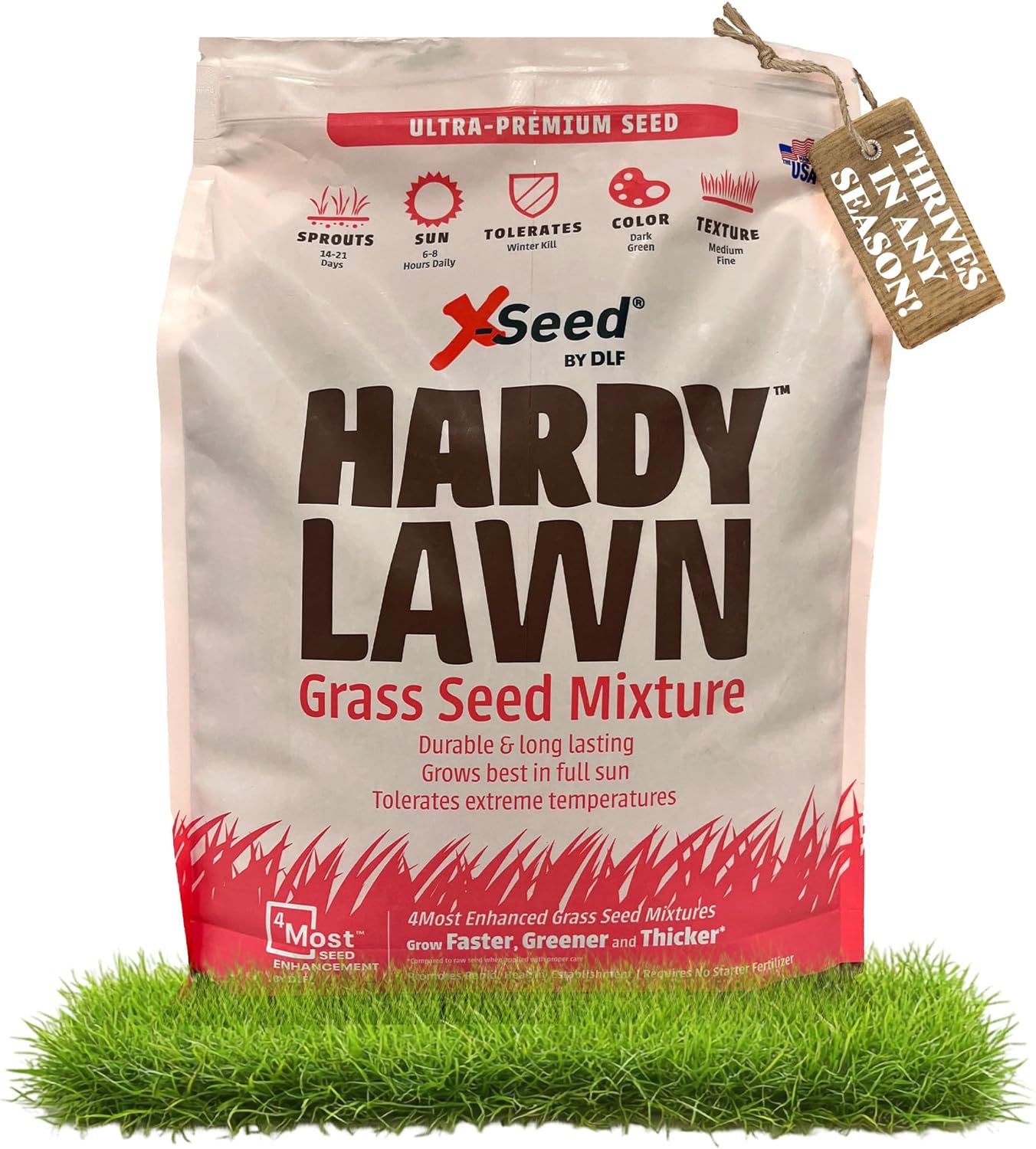X-Seed Ultra Premium Hardy Lawn Seed Mixture, 7-Pound