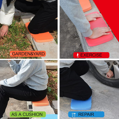 4Pcs Garden Knee Pads Kneeling Pad Foam Mat, 16 x 6.7 Waterproof Cushion Gardening Knee Pads for Cleaning Floors, Bath Kneeler Pad for Bathing, Seat Kneel Mats for Work, Prayer, Yoga, Exercise