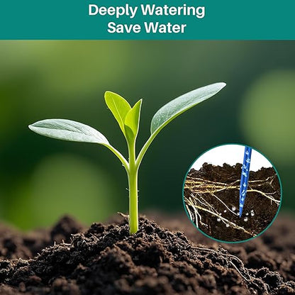 Biling Solar Drip Irrigation System, 3W Drip Irrigation Kit Digital Programmable Smart Watering for 15 Potted Plants Outdoor Indoor Garden