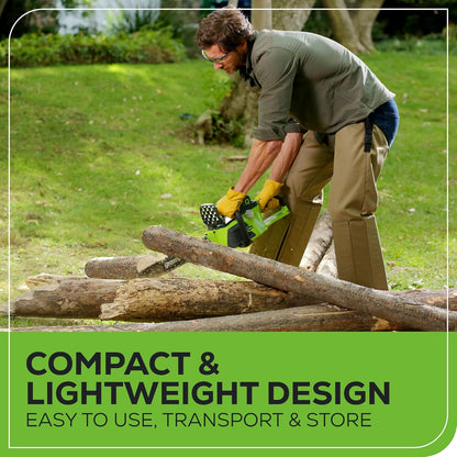 Greenworks 40V 16" Brushless Cordless Chainsaw, 4.0Ah Battery and Charger Included