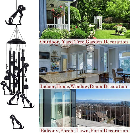 Dog and Cat Wind Chimes Decor, Mobile Blessing Wind Bells Decorate, Sympathy Wind Catcher, Memorial Gifts for Mom,Grandma,Woman,Dog Cat Lovers(Outside/Indoor/Home/Room/Porch/Yard/Garden Decoration)