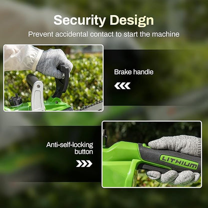 Cordless chainsaw 12 inch, 20V Electric chain saw with 3000RPM Brushless Motor | 4Ah Battery & Charger | Tool-free Tension | Auto Oiler, for Cutting Firewood, Tree Pruning, Trimming, Storm Cleanup