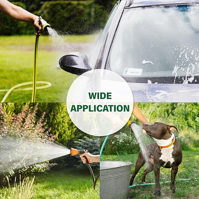 VINGLI 4-Wheel Garden Hose Reel Cart with Storage Basket, Portable Residential Hose Reel Cart, Lawn Watering, for Garden Backyard and Farm