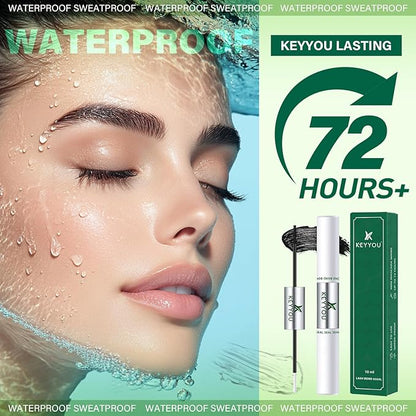 Lash Bond and Seal Waterproof KEYYOU 10ML Bond and Seal for DIY Lash Extension Individual Cluster Lash Glue Strong Gentle Long-Lasting Latex-Free Without Clumpy Suitable for Sensitive Eyes (Black)