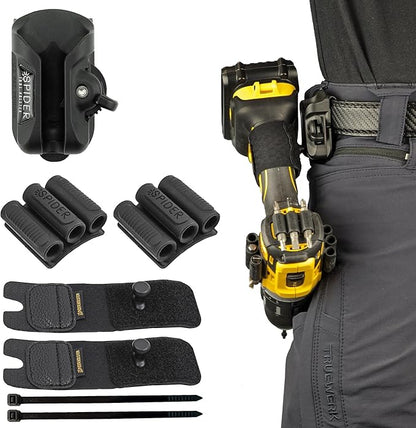 Spider Tool Holster - Improve The Way You Carry Your Power Drill, Driver, Multitool, Pneumatic, Multi-Tool and More on Your Belt - Compatible With All Major Tool Brands
