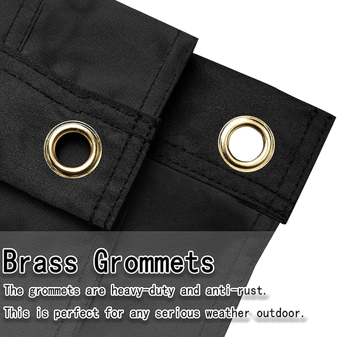 Black American Flag 6x10 ft: Heavy Duty US Flag Made from Nylon - Embroidered Stars - Sewn Stripes - UV Protection Perfect for Outdoors! (Not Include Pole)