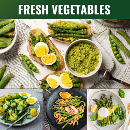 Mary Washington Asparagus Seeds - 900 Seeds, Non-GMO Heirloom Organic Seeds with Planting Instructions for Outdoor Home Gardens