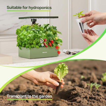 160pcs Hydroponic Pods, Accessories Compatible with Suncoze & Other Hydroponics Growing Systems, Gardening Supplies Garden Pods Include 60 Grow Sponges, 20 Grow Baskets, 20 Domes, 60 Labels