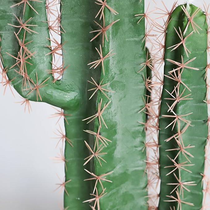 momoplant Artificial Cactus Fake Plant 31 Inch Tall Faux Cacti Plants for Home Garden Office Store Decoration