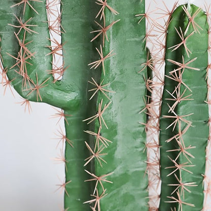 momoplant Artificial Cactus Fake Plant 31 Inch Tall Faux Cacti Plants for Home Garden Office Store Decoration