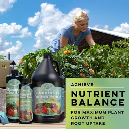 Microbe Life Hydroponics Premium Vitamins & Amino Acids Essential for Maximum Plant Growth and Root Uptake, Use with Any Feeding Systems Including Hydroponics or Soil, 2.5 Gallons